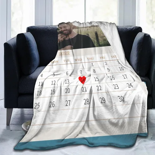 Vista 61 de JCETUNO Regalos personalizados de San Valentín para él y ella, mantas personalizadas con foto, mantas de fotos personalizadas, mantas de fotos