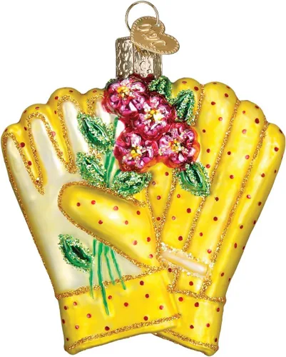 Vista 24 de Old World Christmas - Adorno de semillas de jardín con diseño de paleta, de vidrio soplado para árbol de Navidad, decoración festiva hecha a mano
