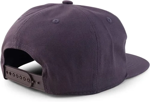 Vista 3 de Trendy Apparel Shop Gorra de béisbol lisa sin estructurar de 5 paneles con respaldo plano