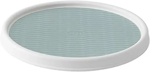 Vista 11 de Copco 5234754 Plato Giratorio Lazy Susan Antideslizante para Despensa, 12 Pulgadas, Blanco/Aguamarina