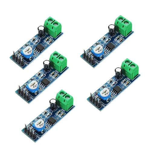 Vista 7 de HiLetgo Módulo amplificador de audio mono LM386 200 veces AMP Solo 5V-12V 10K ajustable (paquete de 2)