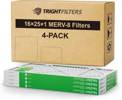 Vista 22 de TRIGHTFILTERS 12x12x1 Filtro de aire 4 paquete, MERV 8 Filtros de aire plisados de defensa contra el polvo de reemplazo para aire acondicionado HVAC