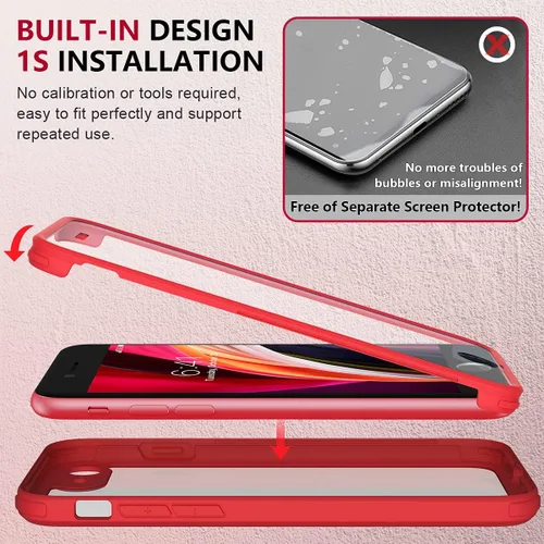 Vista 459 de Miracase Serie de vidrio para iPhone 11 de 6.1 pulgadas, funda protectora de cuerpo completo resistente mejorada con protector de pantalla de vidrio