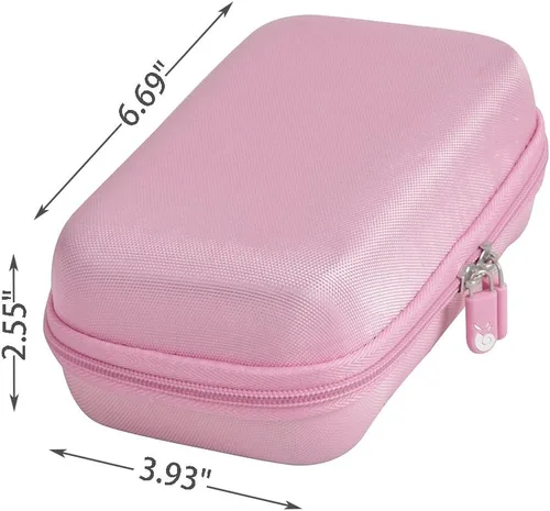 Vista 7 de Hermitshell - Estuche rígido de transporte de EVA para cámara VTech Kidizoom Pix (rosa) - No compatible con VTech Kidizoom Duo