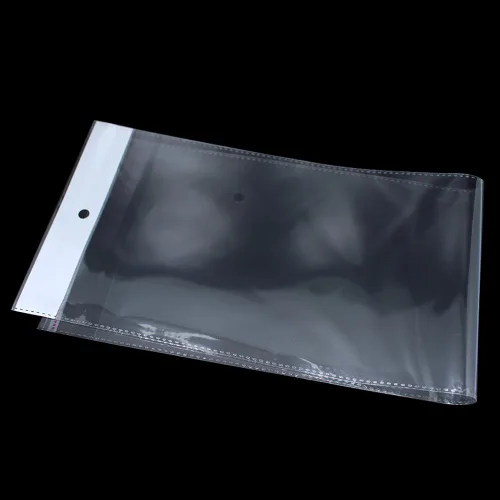 Vista 7 de PABCK - Paquete de 100 bolsas de embalaje autoadhesivas transparentes para el cabello de 4.13 x 21.6 pulgadas Self Sealing Poly Pouch Straight