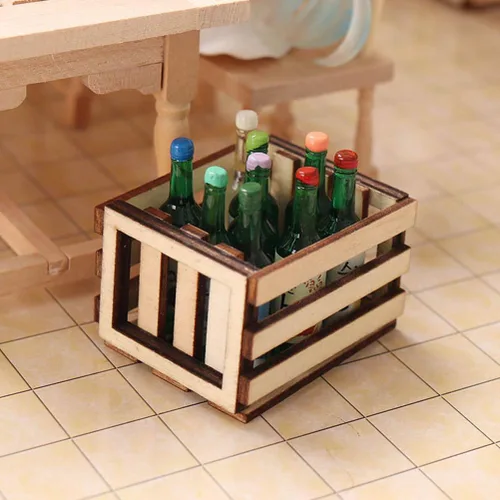 Vista 3 de Toyvian - Mini cesta de almacenamiento, 3 unidades, 1:12, juego de cestas en miniatura para casa de muñecas Tiny Woven Organizer for DIY Projects