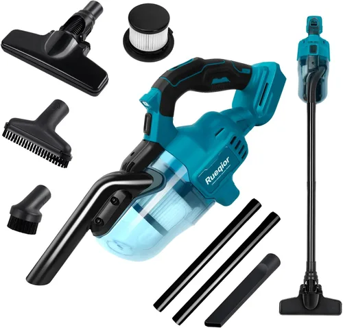 Vista 10 de Aspiradora inalámbrica compatible con batería DeWalt de 20 V, aspiradora 5 en 1 sin escobillas con potente motor de 50 KPA y 500 W, aspiradora