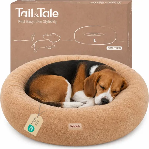 Vista 12 de Cama refrescante calmante para perros y gatos pequeños – Cama ortopédica redonda de espuma viscoelástica para perros, alivio de la ansiedad y apoyo