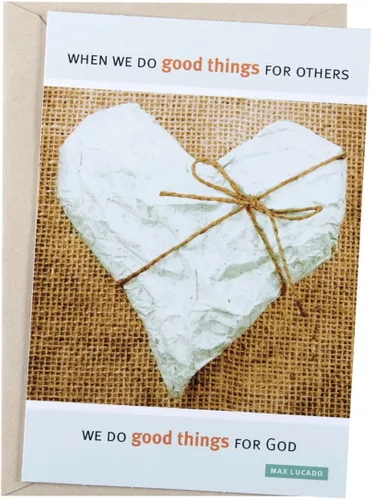 Vista 6 de DaySpring - Max Lucado - Do Good Things - 6 tarjetas y sobres premium de agradecimiento al ministerio