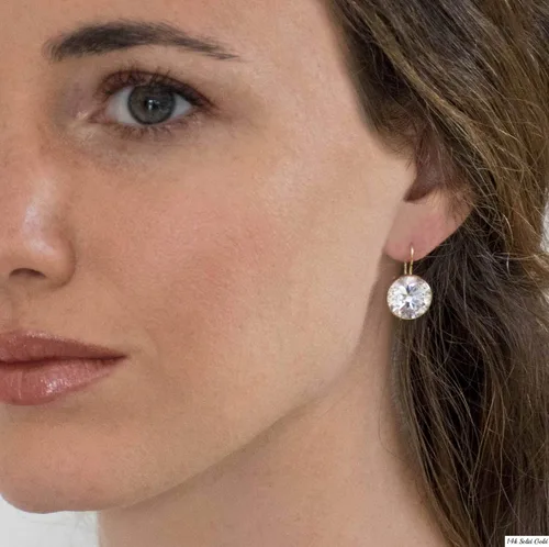 Vista 18 de Gemstone Earrings for Women - Gold Gemstone Drop Earrings - Birthstone - 14K Gold Earrings for Women - Gold Formal Earrings - Boho Wedding Earrings