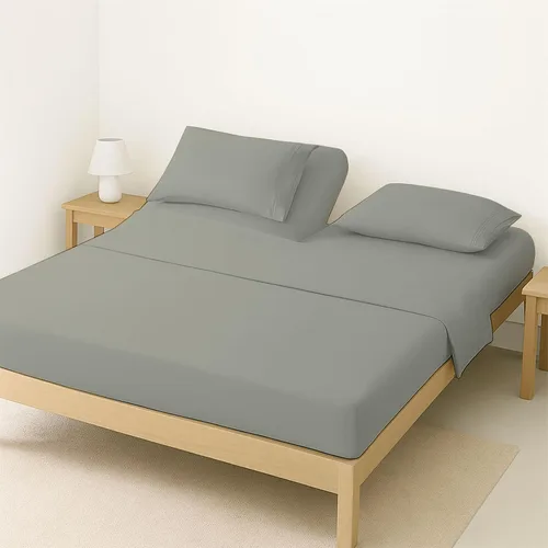 Vista 27 de ARlinen Juego de sábanas divididas tamaño Queen, 5 piezas, 100% algodón egipcio, bolsillo profundo de 16 pulgadas, ropa de cama suave de lujo