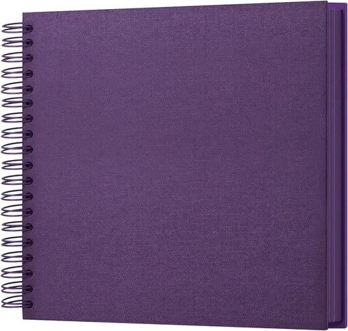 Vista 14 de potricher Álbum de Recortes DIY de 7 x 7 Pulgadas, 40 Páginas, Tapa Dura, Papel Kraft, Álbumes de Fotos para Recortes, Libro de Recuerdos para Bodas