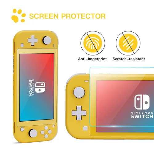 Vista 5 de JINGDU Carrying Case for Nintendo Switch Lite, Cute Accessories Kit Compatible with Switch Lite for girls, Include Screen Protector, Thumb Grip