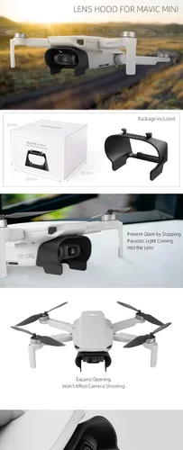 Vista 8 de Mini 4K / Mavic Mini/Mini SE / Protector de lente de 2 lentes y parasol para DJI Mini 4K / Mavic Mini/Mini SE / 2
