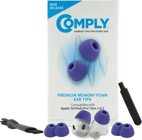 Vista 17 de Almohadillas de espuma viscoelástica Comply de repuesto para auriculares Apple AirPods Pro 1 y 2 Comodidad máxima, ajuste seguro, aislamiento