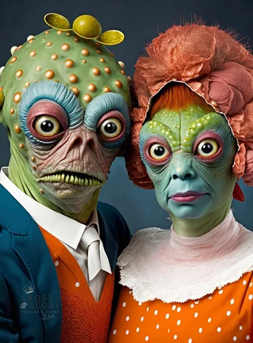 Vista 12 de Cross & Glory - Conoce a los alienígenas: Kael y Narae - Rompecabezas de 1000 piezas Historia de amor intergaláctica Rompecabezas alienígenas