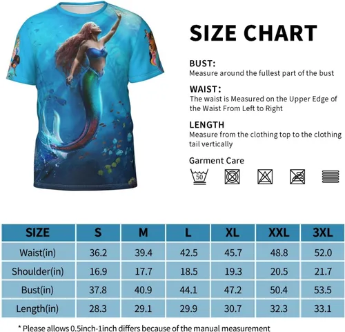 Vista 2 de Linda camiseta de sirena 2023 para regalo, camisetas unisex para todas las edades, camisetas de algodón de manga corta para hombres y mujeres