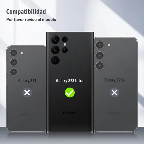 Vista 2 de Korecase Diseñado para Samsung Galaxy S23 Ultra Protector de lente de cámara Película de lente de vidrio templado, cubierta de cámara de metal
