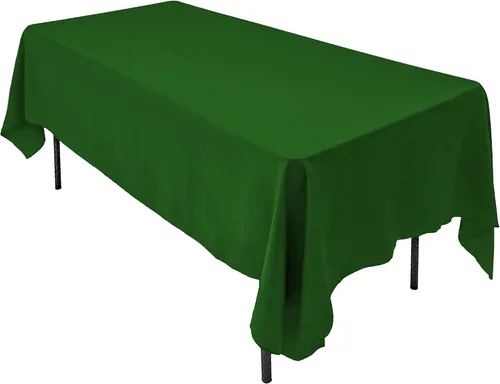 Vista 30 de AK TRADING CO. Mantel rectangular de poliéster de 60 x 102 pulgadas, fabricado en Estados Unidos, resistente a las arrugas, ignífugo, duradero