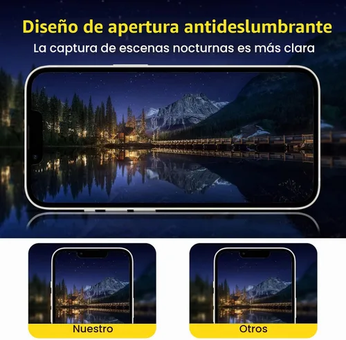 Vista 8 de Protector de lente de cámara (paquete de 3) compatible con iPhone 12 Pro Max, protector de lente de cámara, transparente, HD, antiarañazos