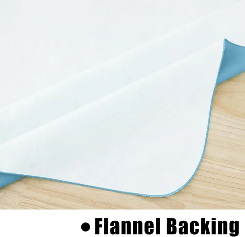 Vista 5 de homing - Mantel cuadrado de vinilo, mantel de plástico impermeable y a prueba de derrames con respaldo de franela, cubierta de mesa fácil de limpiar
