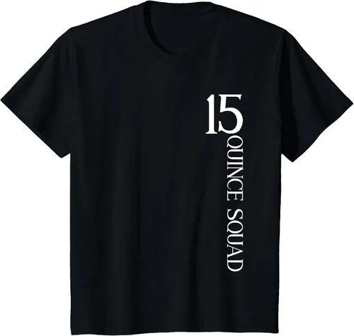 Vista 6 de Quince Squad Quinceanera 15th Birthday - Camiseta de quinceañera para niñas Asphalt Grey