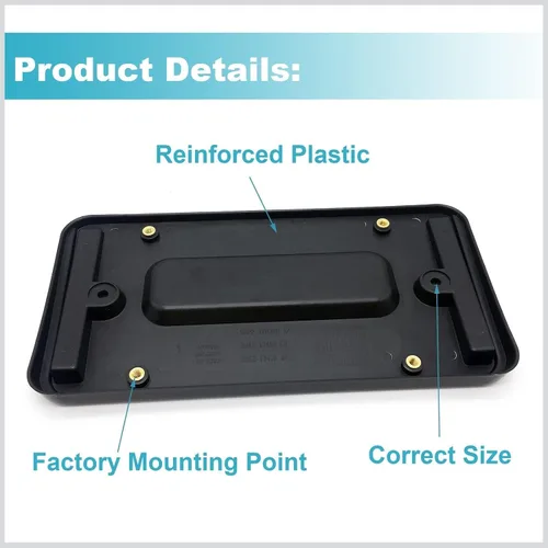 Vista 4 de Ensun LR019327 Soporte de placa de matrícula trasera para Range Rover Sport Evoque LR2 LR3 LR4