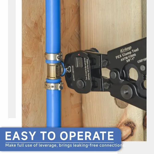 Vista 6 de iCrimp Herramienta de trinquete PEX con función de extracción para abrazadera de acero inoxidable de 3/8 pulgadas, 1/2 pulgadas, 3/4 pulgadas, 1