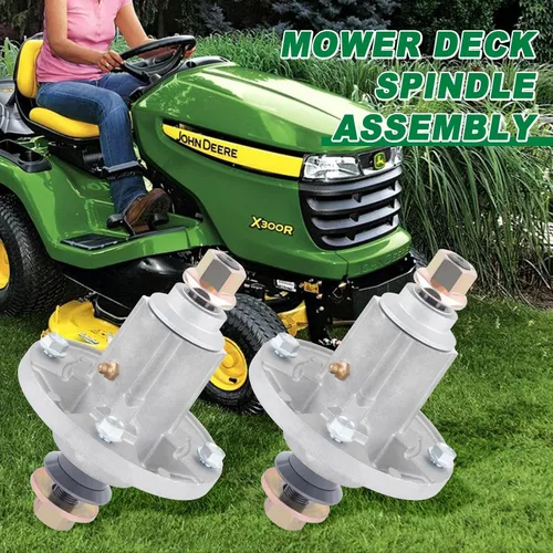 Vista 6 de Conjunto de cortacésped de 2 piezas para John Deere D140, D100-D160 LA100-LA165 X110 X120 y X140 GY20454, GY20867, GY20962 Oregon 82-359 Raisman
