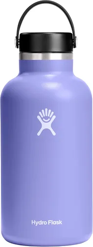 Vista 40 de Hydro Flask Botella de agua – Acero inoxidable aislado – Tapa flexible de boca ancha, antiderrames, a prueba de fugas y recargable en agave de 20