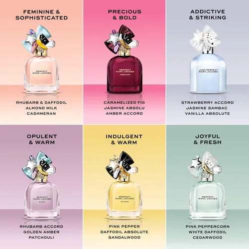 Vista 6 de Marc Jacobs Perfect Intense Eau de Parfum – Woody Floral Women's Perfume – With Notes of Daffodil, Jasmine, Roasted Almonds & Sandalwood