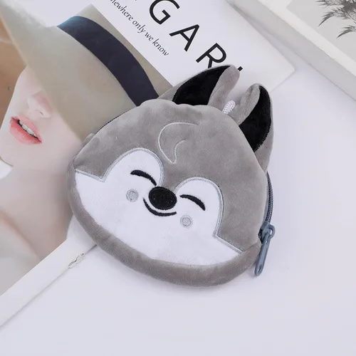 Vista 3 de G-Ahora K-POP Merchandise Stray Wallet con llavero para fans, WC-Wolf Chan