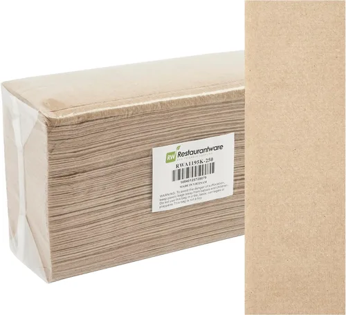 Vista 13 de Restaurantware Paquete de 250 toallas de papel multipliegue de 9.5 x 9.25 pulgadas, absorbentes para secar las manos, limpieza de derrames Blanco