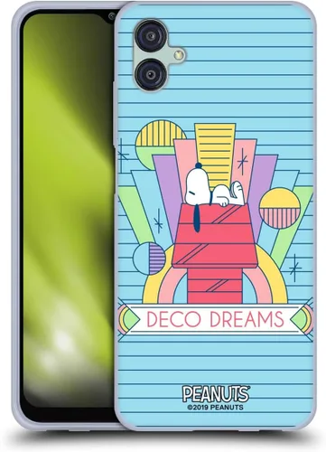 Vista 179 de Head Case Designs Snoopy Deco Dreams - Funda de gel con licencia oficial de Peanuts Blue Pattern [protección de grado militar] compatible con Google