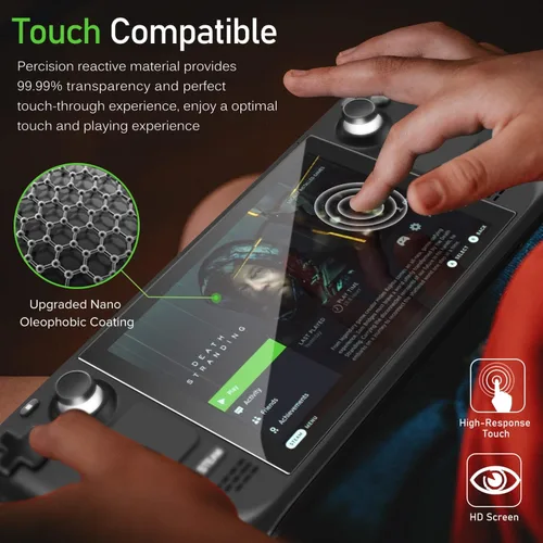 Vista 4 de ivoler Paquete de 3 Protector de pantalla de vidrio templado para cubierta de vapor de 7 pulgadas 2022 nueva versión, protector de pantalla