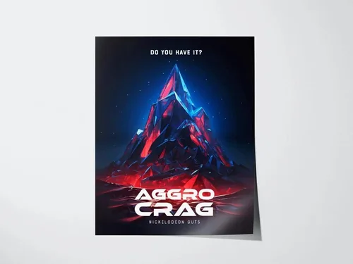 Vista 3 de Nickelodeon Guts Aggro Crag Framed Wall Art 8x10 in/Black Floating Frame Canvas