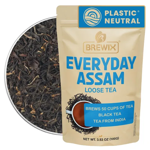 Vista 33 de BREWIX, Bedtime Blossom - Té suelto de hierbas (más de 50 tazas) sin cafeína y totalmente natural Mezcla relajante floral nocturna Rooibos