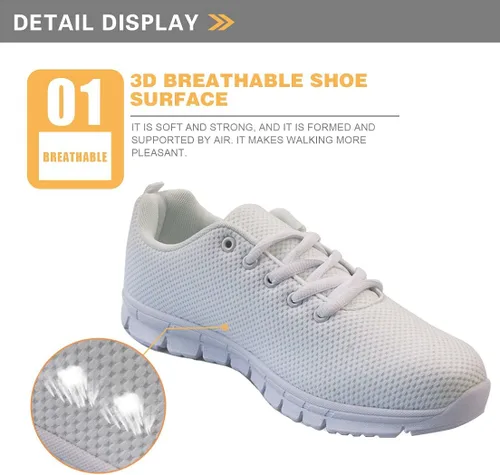 Vista 2 de owaheson Zapatos deportivos informales para correr, ligeros, transpirables, con alas de ángel y diablo dibujados a mano, para mujer