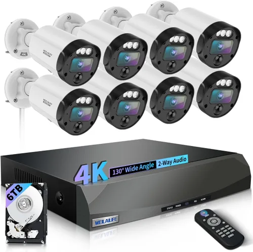 Vista 12 de Sistema de cámara de seguridad PIR POE (5 MP - Cámaras 1 TB 1)