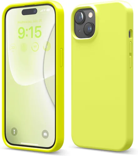 Vista 10 de elago Compatible con Funda para iPhone 15, Funda de Silicona Líquida, Cubierta Protectora de Cuerpo Completo, Resistente a Golpes, Diseño Delgado