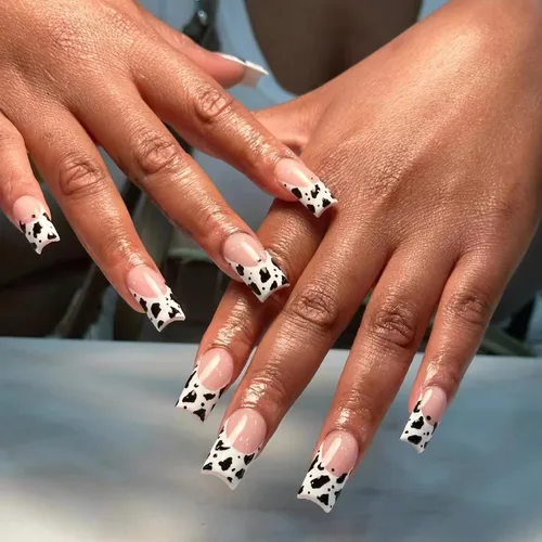 Vista 12 de BABALAL Uñas con diseño, de uñas con pegamento para mujeres y niñas
