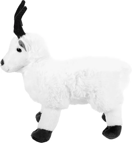 Vista 3 de The Petting Zoo Peluche de cabra de montaña, regalos para niños, animales del zoológico Wild Onez, juguete de peluche de cabra de 12 pulgadas