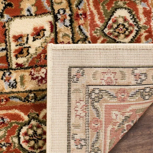 Vista 15 de SAFAVIEH Colección Lyndhurst Alfombra Decorativa - 2'3" x 4', marfil y rojo, diseño oriental tradicional, no desprende pelusa y de fácil cuidado