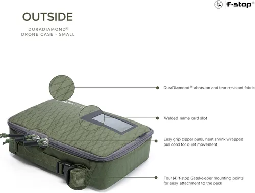 Vista 2 de f-stop Funda para drones pequeña acolchada resistente a la intemperie para drones compactos DJI Air, Mavic, Mini, Autel EVO