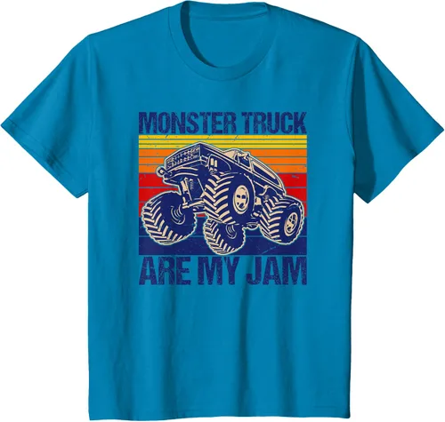 Vista 8 de Monster Truck Are My Jam For Monster Truck Lovers - Camiseta para hombres y niños, Blanco