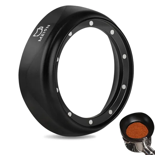 Vista 9 de MEION Embudo dosificador para portafiltros de 2.008 in, embudo dosificador magnético de café con 10 imanes de neodimio, accesorios para herramientas