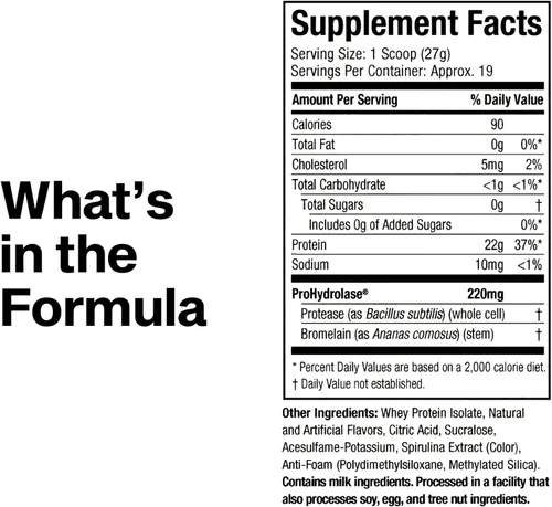 Vista 7 de MuscleTech Proteína de suero en polvo transparente aislado de proteína de suero aislado de suero de leche en polvo para mujeres y hombres, bebida