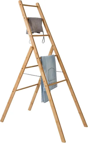 Vista 8 de Honey Can Do - Escalera de secado de ropa de bambú DRY-09387 Natural