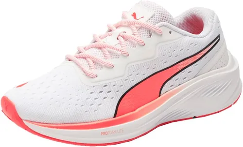 Vista 2 de PUMA Zapatillas deportivas con gráficos de aviador para mujer, Blanco