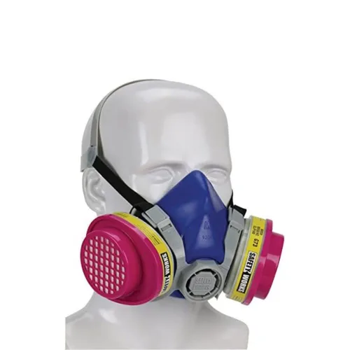 Vista 4 de Safety Works - Máscara respiratoria multiusos Niosh Ov/AG/P100 SWX00320